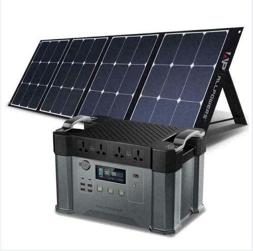 Zonnegenerator 240V. 2000W. Acculader + 200W Zonnepanelen., Autos : Pièces & Accessoires, Batteries & Accessoires, Neuf, Enlèvement ou Envoi