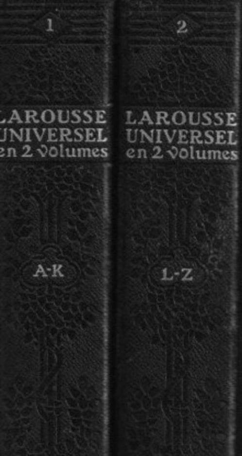 Larousse Universel en 2 volumes 193?, Livres, Dictionnaires, Utilisé, Français, Autres éditeurs, Enlèvement ou Envoi