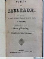 Notice des Tableaux, qui composent le musée de l'hopital..., Antiquités & Art