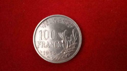 100 Francs Cochet 1956 B, Postzegels en Munten, Munten | Europa | Niet-Euromunten, Setje, Frankrijk, Ophalen of Verzenden
