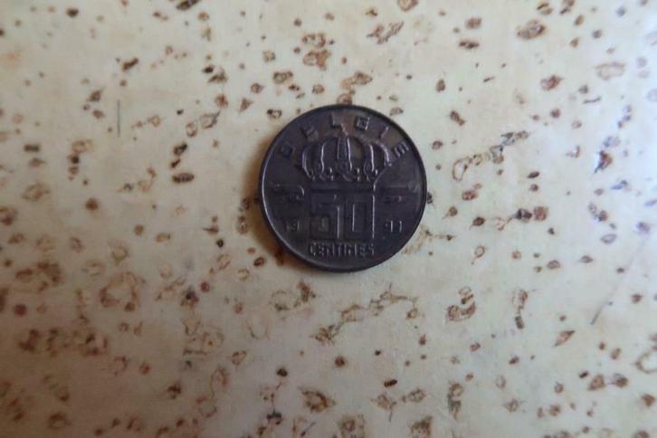 Munten : Boudewijn – 50 Centimes, Timbres & Monnaies, Monnaies | Belgique, Monnaie en vrac, Bronze, Enlèvement ou Envoi