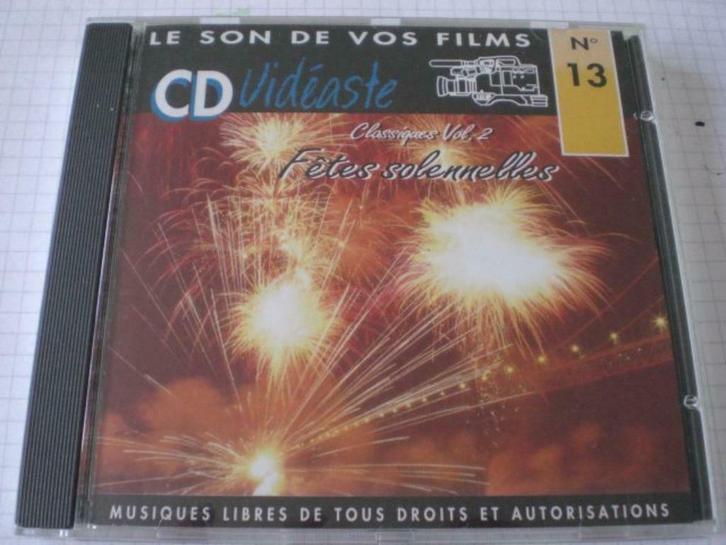 Cd Le Son de vos films Vidéaste N 13, CD & DVD, CD | Autres CD, Enlèvement ou Envoi