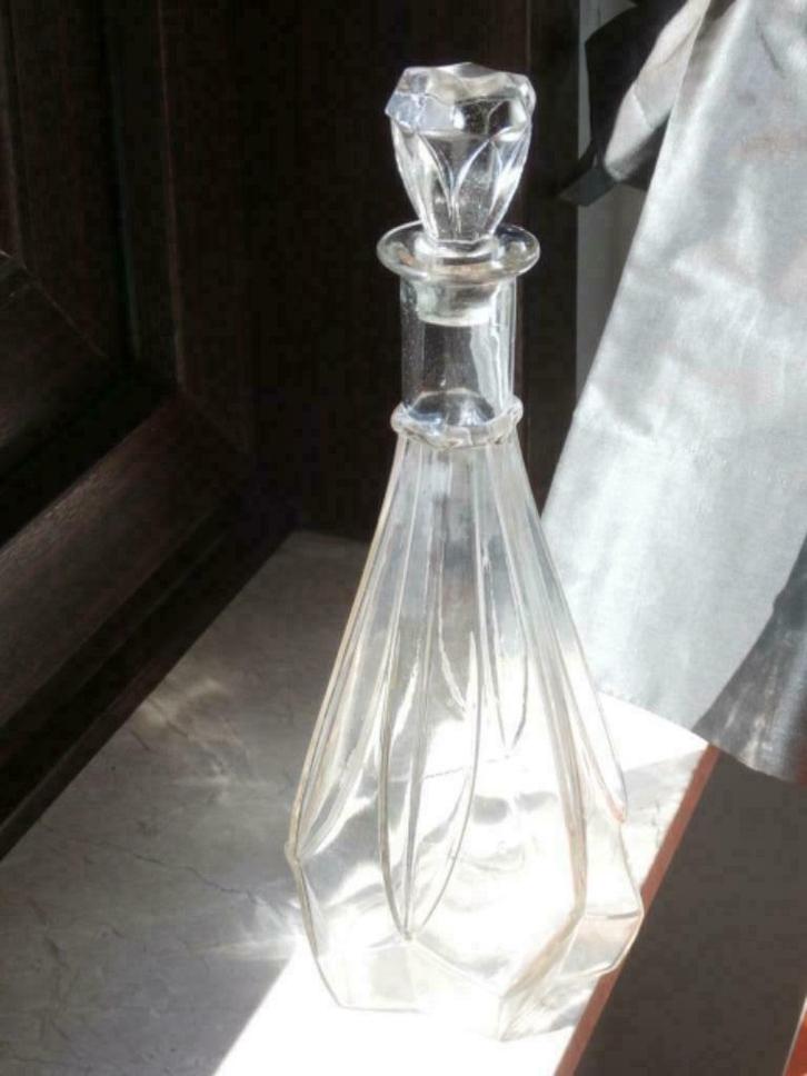 Antieke wijnkaraf "Noyer Saint-Amand", Antiek en Kunst, Antiek | Glaswerk en Kristal, Ophalen of Verzenden