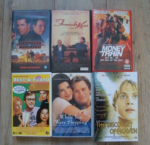 Zes originele VHS-videofilms van videotheek (ex-rental)., CD & DVD, VHS | Film, Comme neuf, Enlèvement ou Envoi