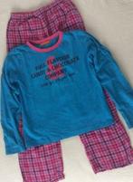 winter pyjama Hema 134 140 meisje roze blauw geruit, Kinderen en Baby's, Kinderkleding | Maat 134, Meisje, Gebruikt, Ophalen of Verzenden