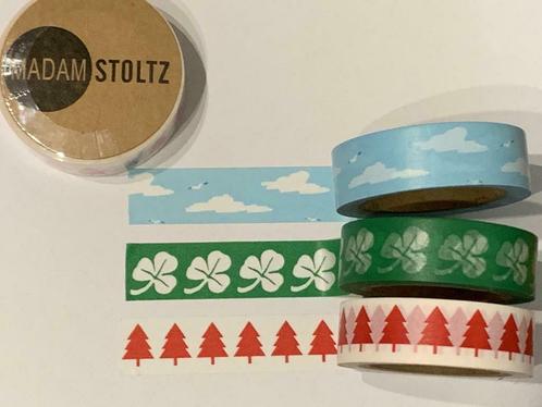 NIEUW! Superleuke washi-tape van Madam Stolz, Hobby & Loisirs créatifs, Cartes | Fabrication, Neuf, Autres types, Autres thèmes
