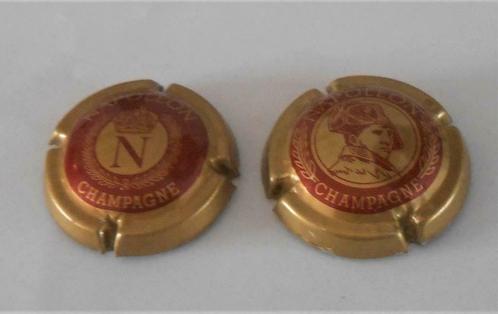 2 capsules de champagne - Napoléon, Collections, Collections Autre, Utilisé, Enlèvement ou Envoi