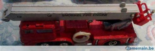 Snorkel Fire Engine Mini Power T911, Shinsei 911NC 4104 1975, Collections, Jouets miniatures, Utilisé, Enlèvement ou Envoi