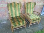 Een zetel enkelzit, Huis en Inrichting, Fauteuils, Ophalen, Gebruikt, Hout, Stijl van jaren 70