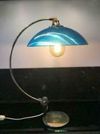 tafellamp arc met holophane lichtdiffuser, Jaren 60 modern classic, Gebruikt, Ophalen of Verzenden, 50 tot 75 cm