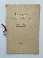 Antwerpse Vondelherdenking 1937 - Maurits Sabbe, Livres, Enlèvement ou Envoi