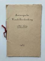 Antwerpse Vondelherdenking 1937 - Maurits Sabbe, Boeken, Ophalen of Verzenden