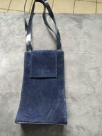 Sac à main nubuck bleu encre, Gebruikt, Blauw, Avondtasje