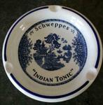 asbak schweppes - indian tonic porselein, Antiquités & Art, Antiquités | Céramique & Poterie, Enlèvement