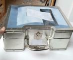 valisette mallette coffret petit outillage métal argenté art, Bijoux, Sacs & Beauté, Enlèvement ou Envoi, Utilisé, Bleu