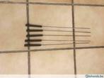 Set van 5 extra lange saté spiezen lengte 48 cm voor BBQ, Ophalen, Gebruikt