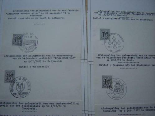 belgië:speciale afstempelingen op postzegels en afwijkingen, Timbres & Monnaies, Timbres | Europe | Belgique, Enlèvement ou Envoi