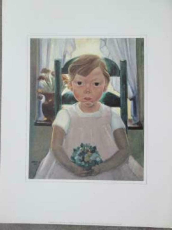 Prenten, Verzamelen, Foto's en Prenten, Zo goed als nieuw, Prent, Kind, Ophalen