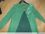 jurk groen + gilet merk GSP - MAAT S, Kleding | Dames, Ophalen of Verzenden, Gedragen, Maat 36 (S), Groen
