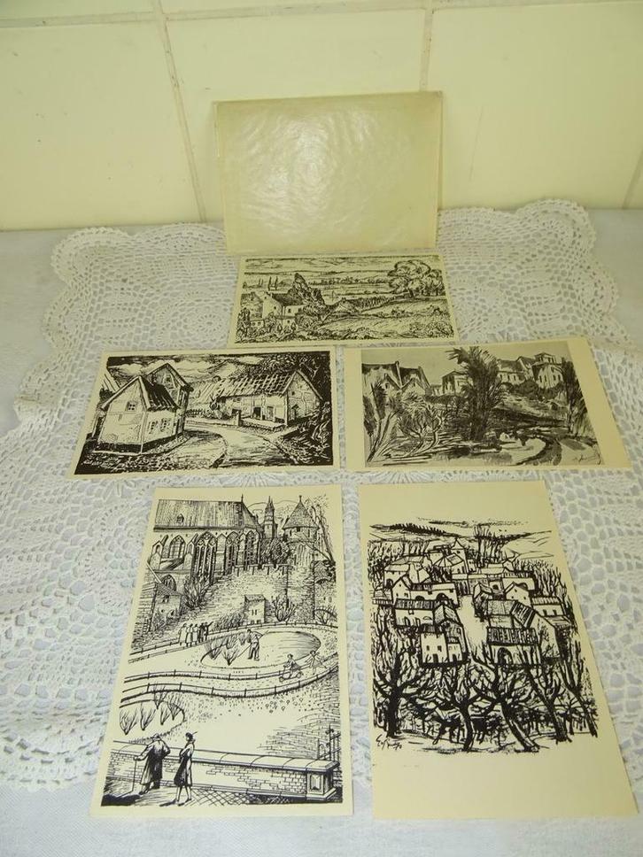 Collectie postkaarten Limburgse vergezichten Limburgse Kunst, Antiek en Kunst, Curiosa en Brocante, Ophalen of Verzenden