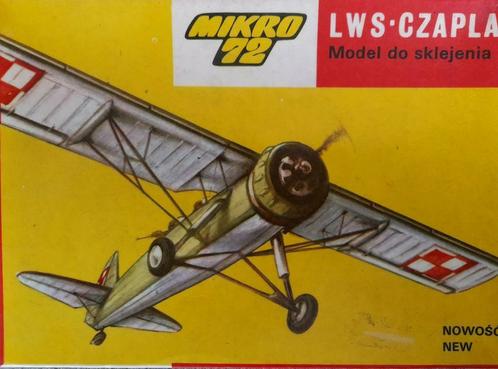 Modelbouw LWS Czapla 1939 - Poolse producent - 1/72, Hobby en Vrije tijd, Modelbouw | Vliegtuigen en Helikopters, Zo goed als nieuw