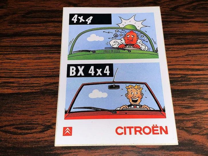 Sticker Citroën BX 4x4 Cartoon, Collections, Autocollants, Comme neuf, Enlèvement ou Envoi