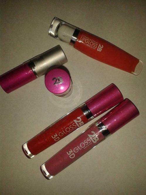 Lot Gloss 3D & longue durée + Rouge à lèvres - 2B, Handtassen en Accessoires, Uiterlijk | Cosmetica en Make-up, Nieuw, Lippen
