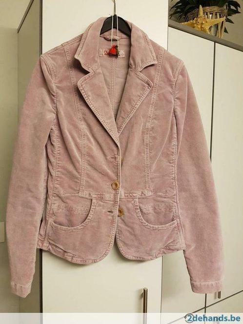 Fluwelen blazer merk:Closed, Kleding | Dames, Jasjes, Kostuums en Pakken, Gedragen, Maat 36 (S), Roze, Ophalen of Verzenden