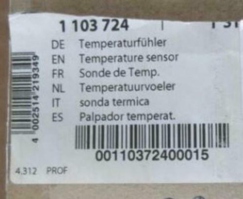 Temperatuurvoelertje/sonde met rubbers Miele 1103724 - NIEUW, Elektronische apparatuur, Wasmachines, Nieuw, Voorlader, 6 tot 8 kg