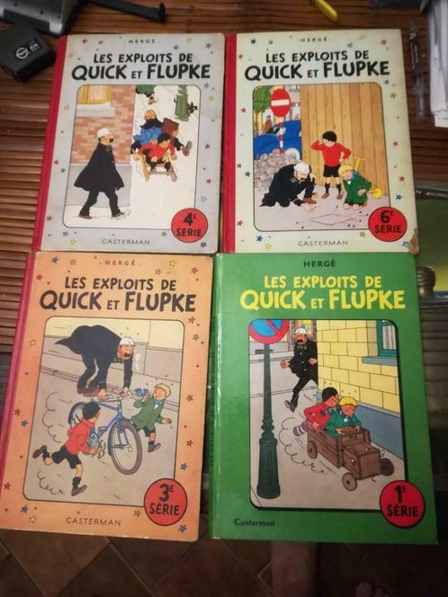 Lot de 4 albums de "Quick et Flupke", Livres, BD, Utilisé, Plusieurs BD, Enlèvement ou Envoi