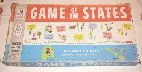 Oud bordspel   "Game Of The States", Verzamelen, Overige Verzamelen, Ophalen of Verzenden