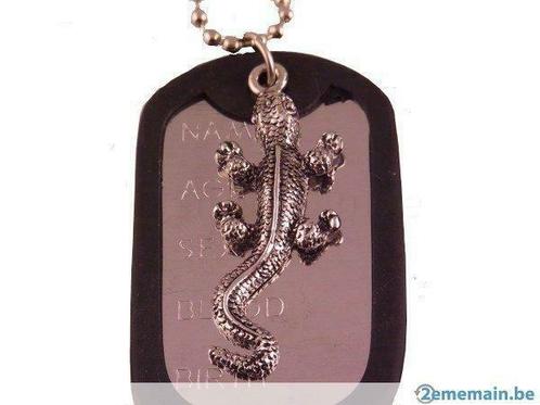 Plaque identité militaire us + Salamandre + Chaine Neuf, Bijoux, Sacs & Beauté, Bracelets à breloques, Neuf, Autres matériaux