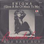 Amanda Lear – Enigma / Run baby run - Single, 7 pouces, Pop, Utilisé, Enlèvement ou Envoi