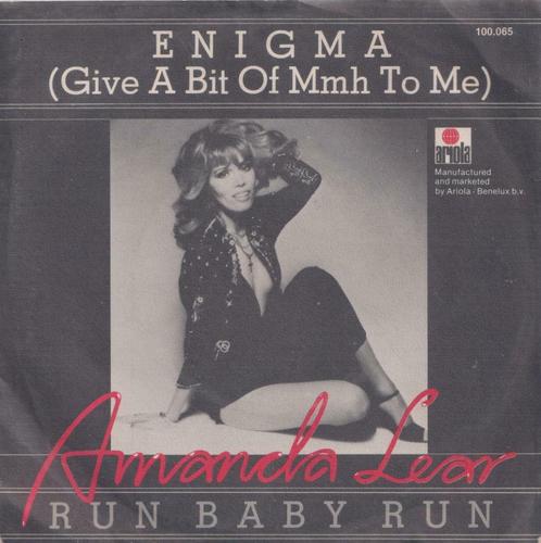 Amanda Lear – Enigma / Run baby run - Single, Cd's en Dvd's, Vinyl Singles, Gebruikt, Single, Pop, 7 inch, Ophalen of Verzenden