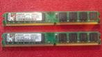 2 x Kingston RAM 1GB, Computers en Software, RAM geheugen, Ophalen of Verzenden, Zo goed als nieuw, DDR2, Desktop
