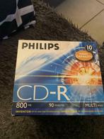 Lot de 10 CD-R vierges à graver Philips, Informatique & Logiciels, Disques enregistrables, Cd, Neuf