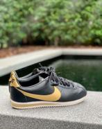 Nike Classic Cortez Leather zwart/goud EUR 37.5/US 6.5, Vêtements | Femmes, Comme neuf, Sneakers et Baskets, Nike, Noir