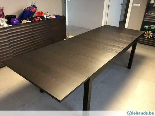Grote rechthoekige salontafel - donkerbruin, Maison & Meubles, Tables | Tables de salon, Comme neuf, 50 à 100 cm, 150 à 200 cm