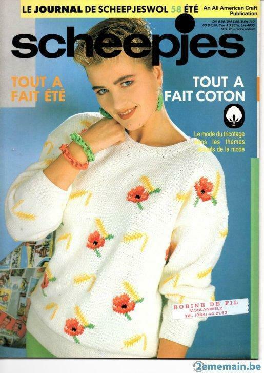 Livre : modèle de trico scheepjes n°58 été, Hobby en Vrije tijd, Breien en Haken, Nieuw, Breien, Ophalen of Verzenden