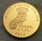 USA 2014 - WW I - Gold Plated - 100th Year Anniv. Militaria, Verzenden