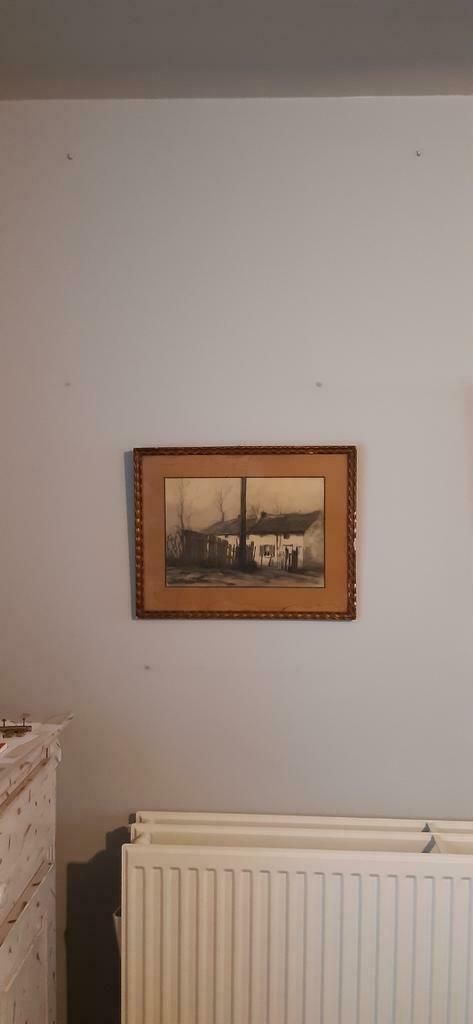 Houtskool tekening van CARL.F.WERLEMANN., Antiek en Kunst, Kunst | Schilderijen | Klassiek, Ophalen of Verzenden