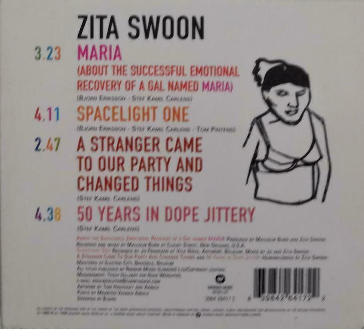ZITA SWOON - Maria (about the successful ....) CDmaxi single, Cd's en Dvd's, Cd's | Rock, Zo goed als nieuw, Alternative, Ophalen of Verzenden