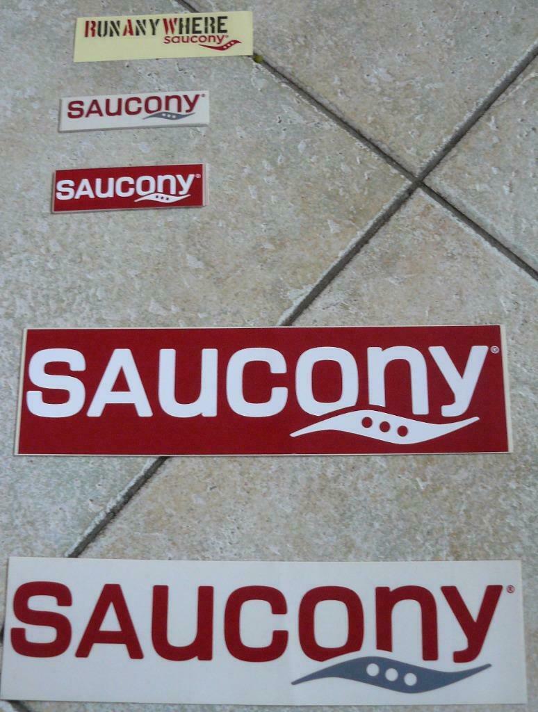 Autocollants SAUCONY de différentes dimensions, Ophalen of Verzenden, Zo goed als nieuw, Sport