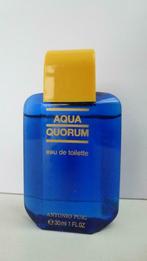 miniatuur parfumflesje 30 ml Aqua Quorum Antonio Puig EDT, Verzamelen, Verzenden, Zo goed als nieuw, Miniatuur, Gevuld