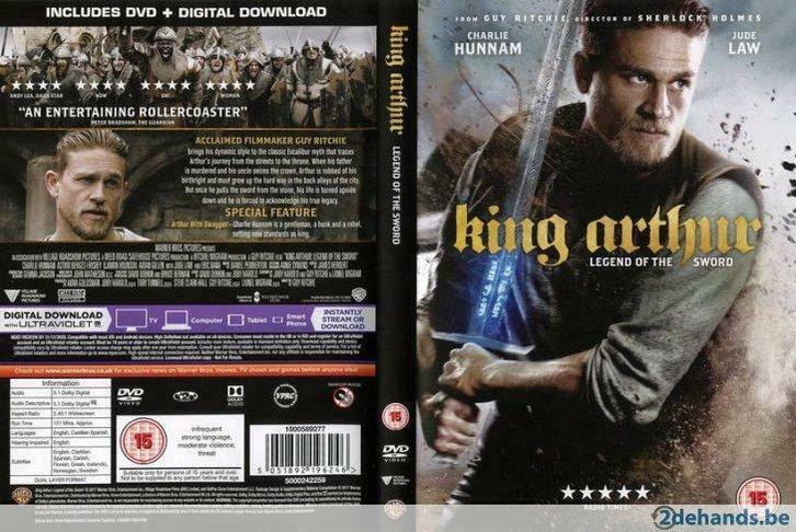 Eenmalig bekeken DVD "King Arthur" (2017) te koop, Cd's en Dvd's, Dvd's | Actie, Actie, Vanaf 16 jaar, Ophalen of Verzenden