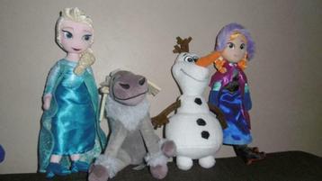 4 knuffelpoppen Frozen