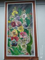 mooi  en fleurig schilderij, Antiek en Kunst, Kunst | Schilderijen | Klassiek, Ophalen of Verzenden