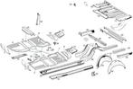 Nieuw restauratie plaatwerk voor je       Mercedes Pagode, Auto-onderdelen, Mercedes-Benz, Nieuw, Ophalen of Verzenden, Links