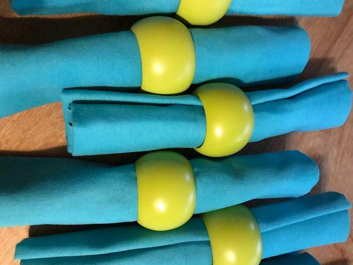 Stoffen servetten, Huis en Inrichting, Keuken | Bestek, Zo goed als nieuw, Hout