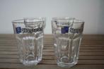 4 stuks glas Hoegaarden, opdruk in kleur, Ophalen of Verzenden, Zo goed als nieuw, Bierglas